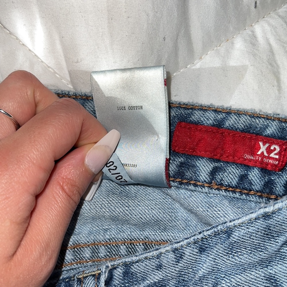 Vintage Y2K Low Rise Flare Jeans by x2 size 2 regular - Picture 6 of 14